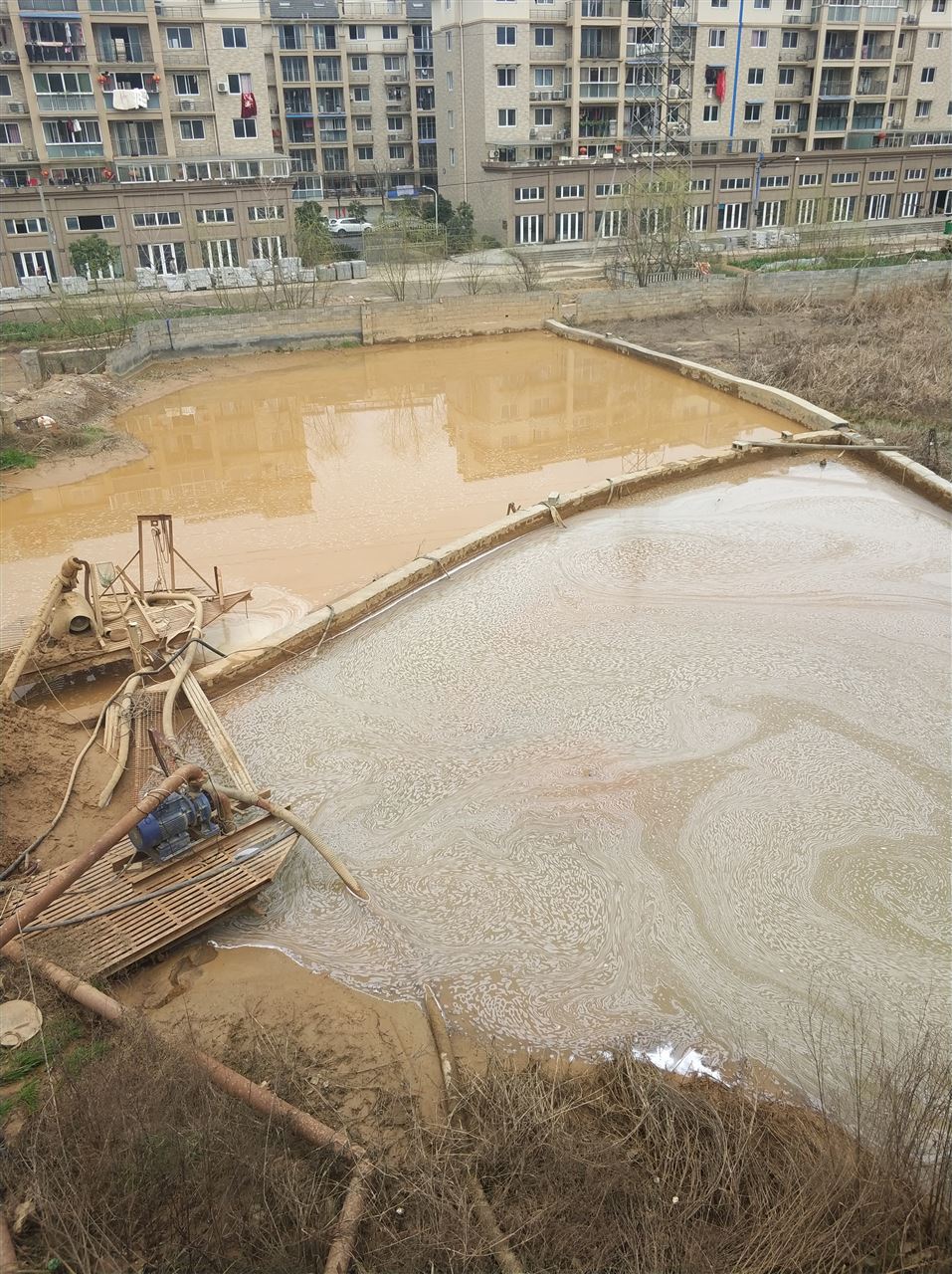 七坊镇沉淀池淤泥清理-厂区废水池淤泥清淤